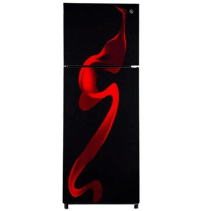 PEL PRGD-6460 334L Glass Door Double Door Refrigerator – Red
