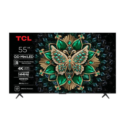 TCL 55C6K 55 Inch Premium QD-Mini LED 4K Google TV – 144Hz, ONKYO Audio