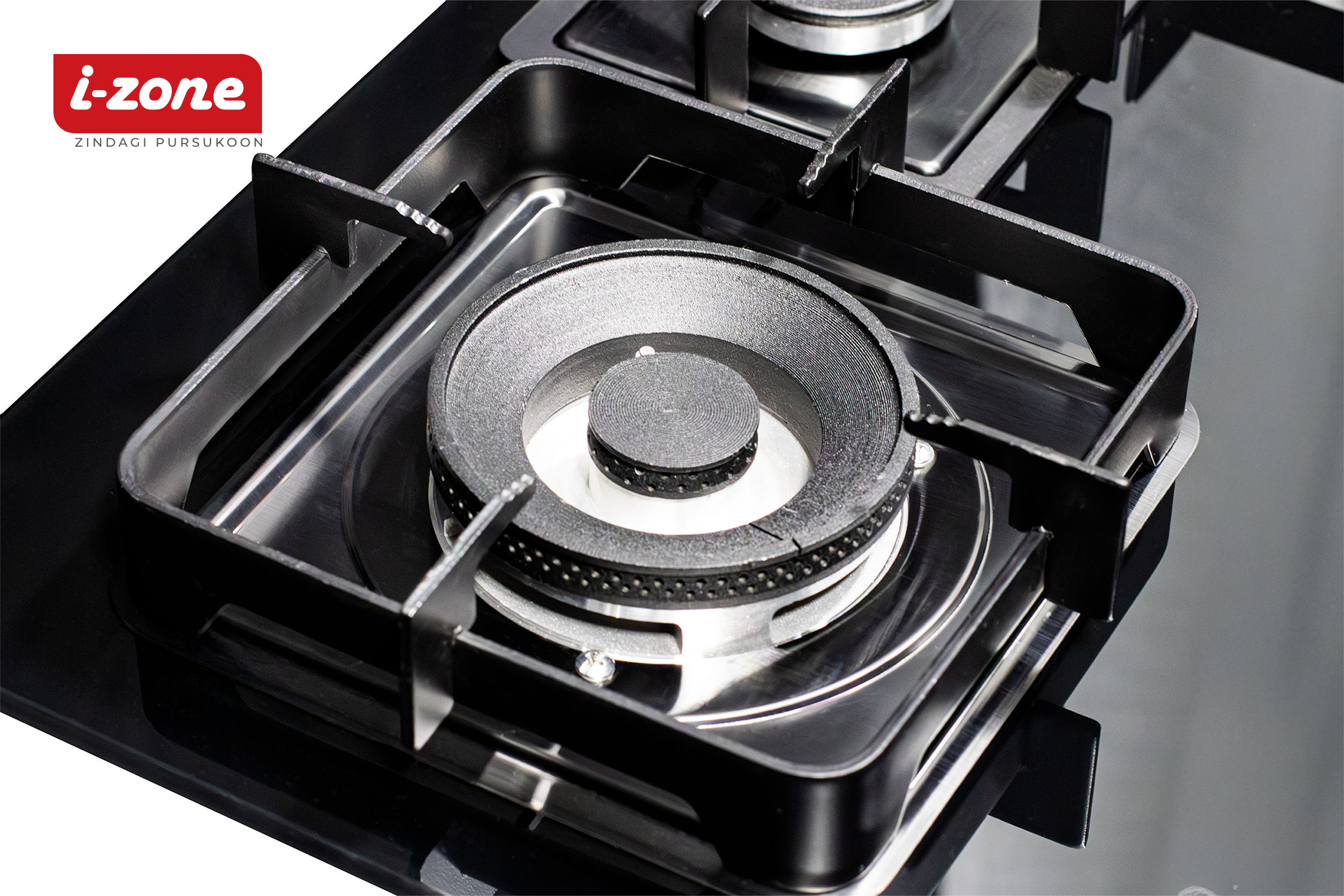 IZone IZN-3G-216 3 Burner Glass Kitchen Hob - Image 2