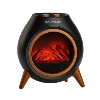 Signature FT-70 1800W Portable Electric Heater with Flame Effect
