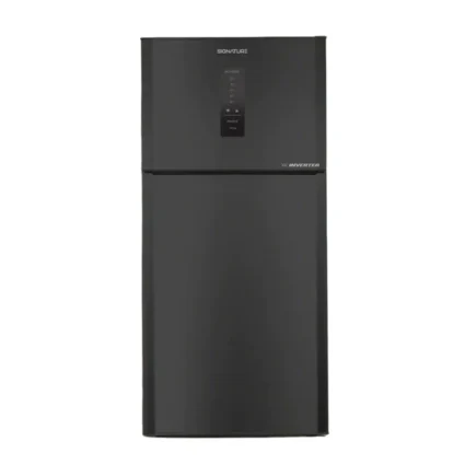 Signature TM130B Smart Inverter Top Mount No Frost Refrigerator – Black INOX