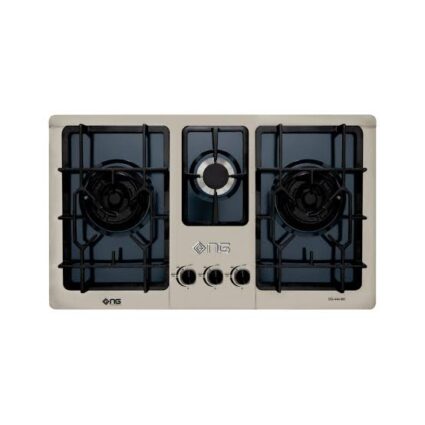Nasgas DG-444 BK 3 Burner Stainless Steel Kitchen Hob
