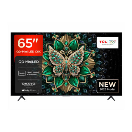 TCL 65C6K 65 Inch Premium QD-Mini LED 4K Google TV – 144Hz, ONKYO Audio
